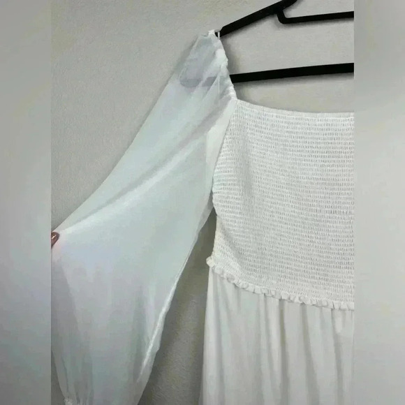 WILFRED Women's Large Tempest Mini Dress Light Birch NWT Bridal Bride Wedding - Picture 5 of 16